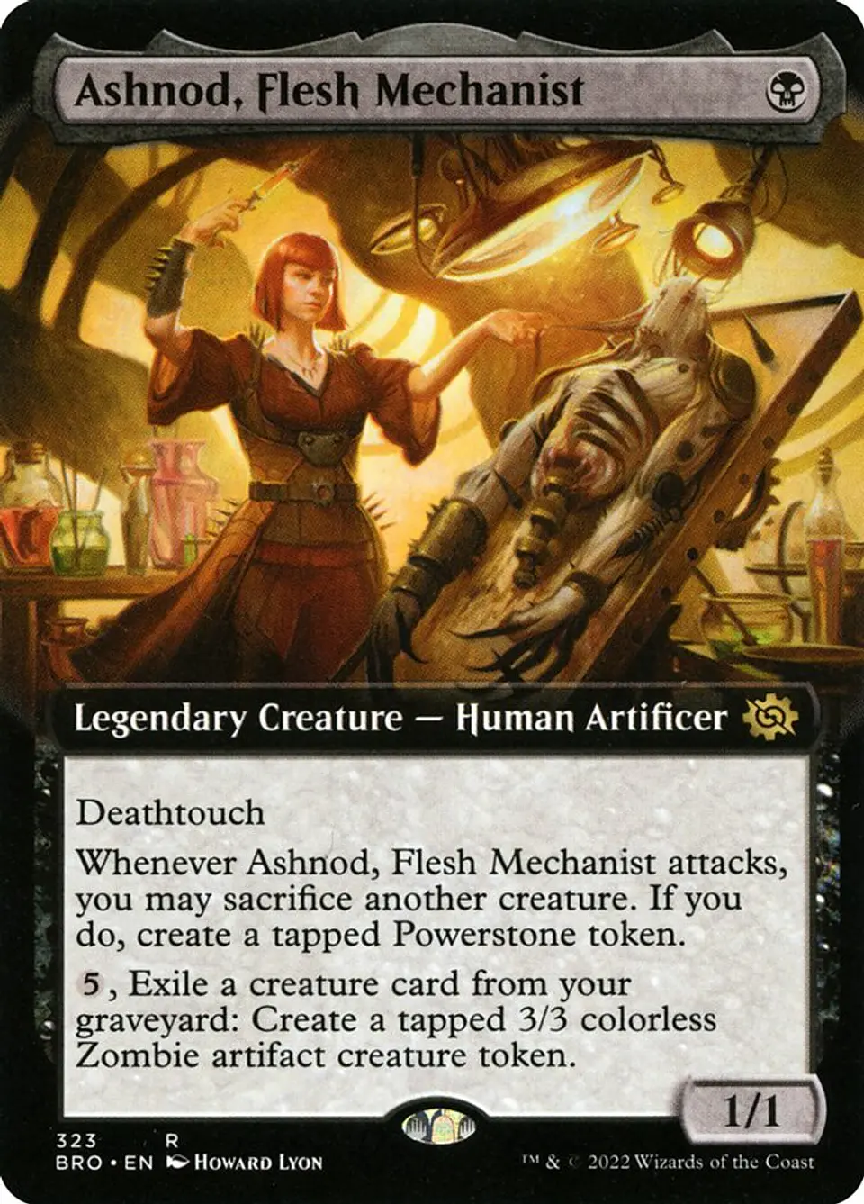 Ashnod, Flesh Mechanist (Extended Art) | Inglés | NM | BRO 1