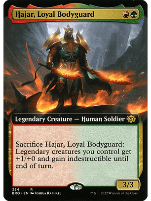 Hajar, Loyal Bodyguard (Extended Art) | Inglés | NM | BRO