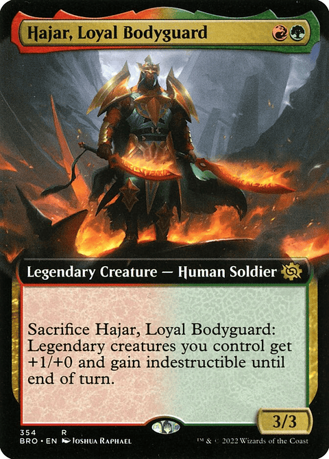 Hajar, Loyal Bodyguard (Extended Art) | Inglés | NM | BRO