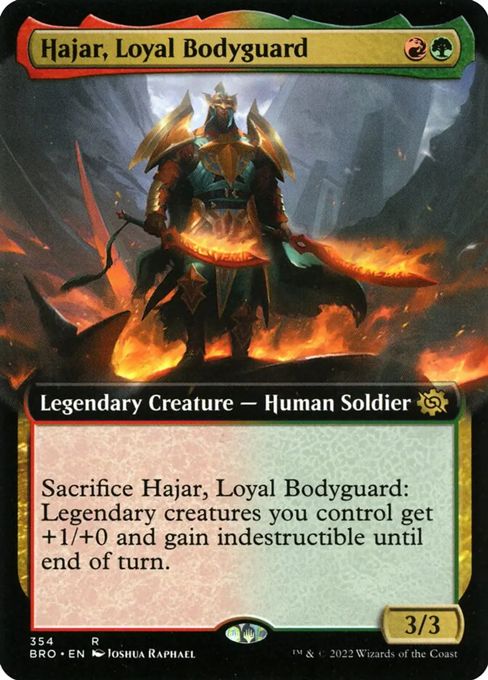 Hajar, Loyal Bodyguard (Extended Art) | Inglés | NM | BRO 1