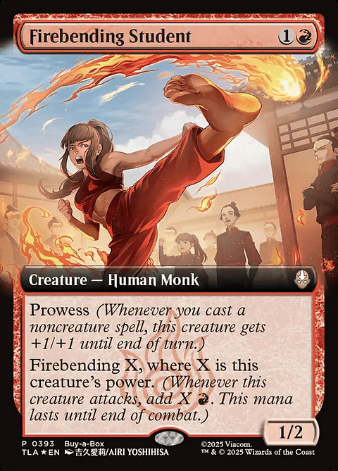 Firebending Student (Extended Art foil) | Inglés | NM | TLA