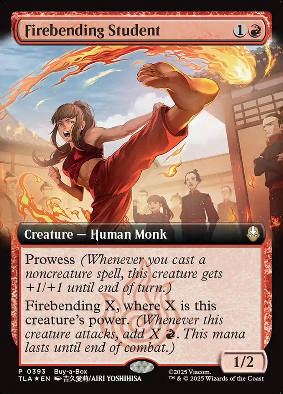 Firebending Student (Extended Art foil) | Inglés | NM | TLA 1