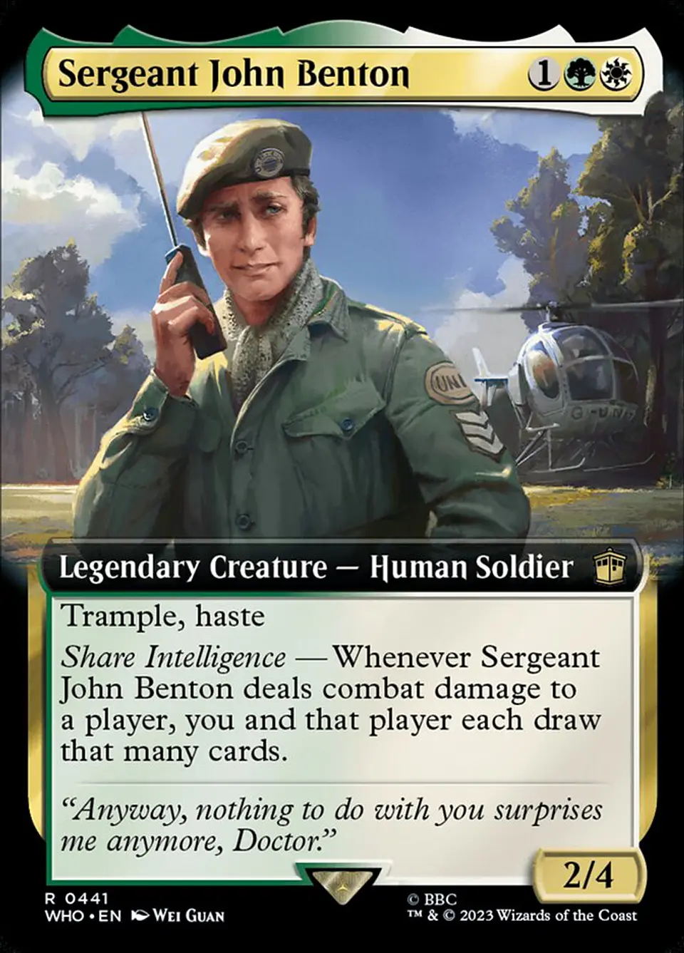 Sergeant John Benton (Extended Art) | Inglés | NM | WHO 1