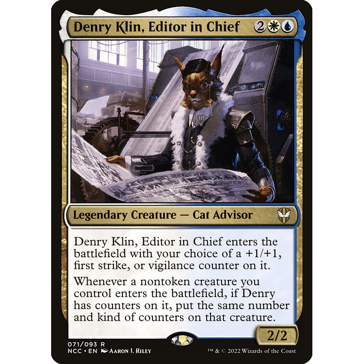 Denry Klin, Editor in Chief | Inglés | NM | NCC 1