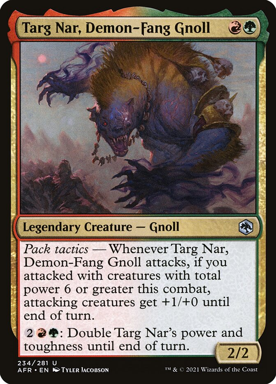 Targ Nar, Demon-Fang Gnoll | Español | NM | AFR 1