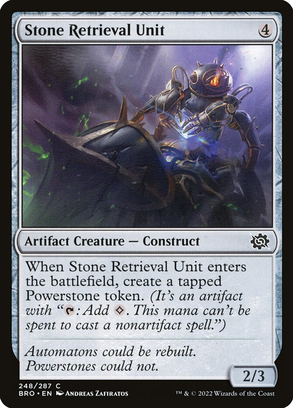 Stone Retrieval Unit (foil) | Inglés | NM | BRO 1