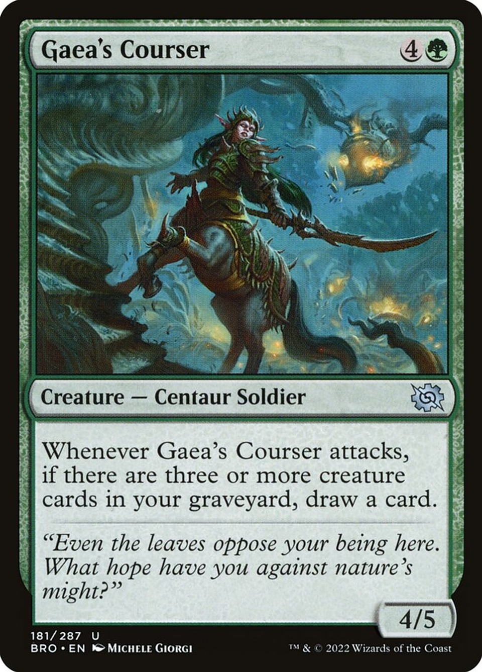 Gaea's Courser (foil) | Inglés | NM | BRO 1