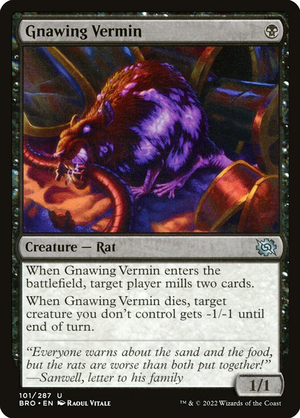 Gnawing Vermin (foil) | Inglés | NM | BRO 1