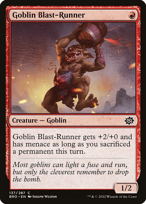 Goblin Blast-Runner (foil) | Inglés | NM | BRO