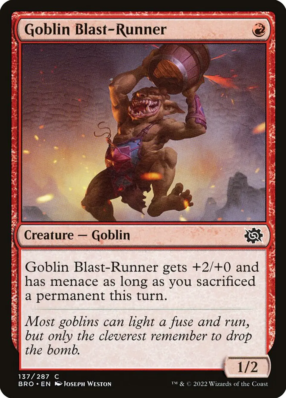 Goblin Blast-Runner (foil) | Inglés | NM | BRO 1