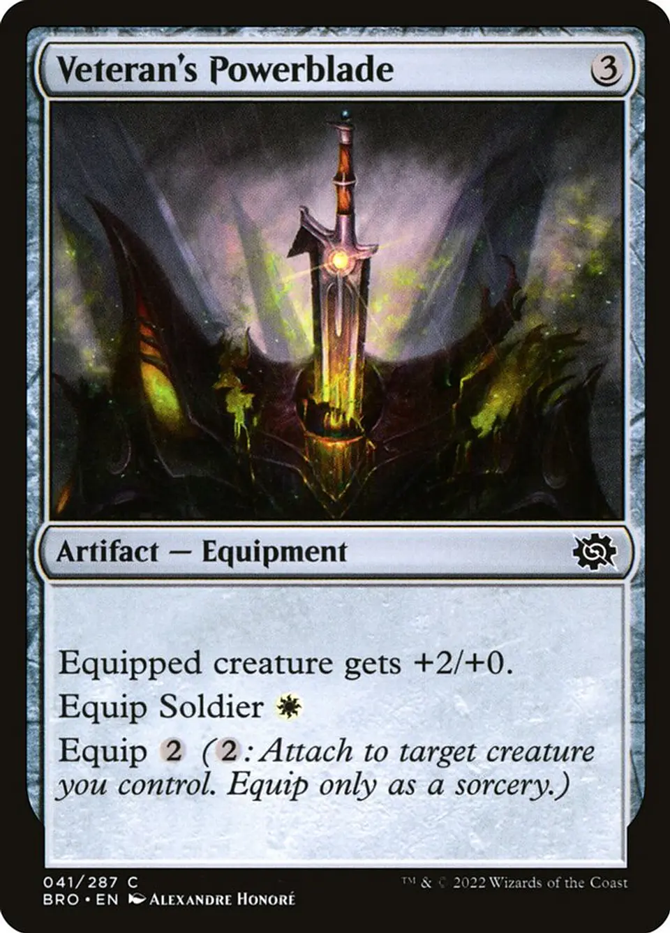 Veteran's Powerblade (foil) | Inglés | NM | BRO 1