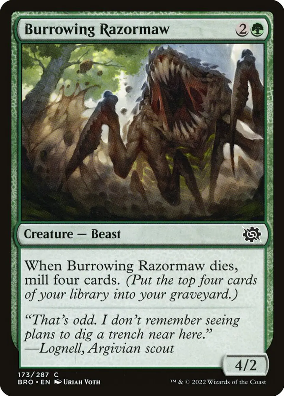 Burrowing Razormaw (foil) | Inglés | NM | BRO 1