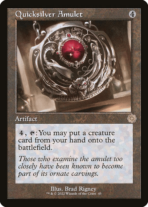 Quicksilver Amulet (Retro Frame foil) | Inglés | NM | BRR