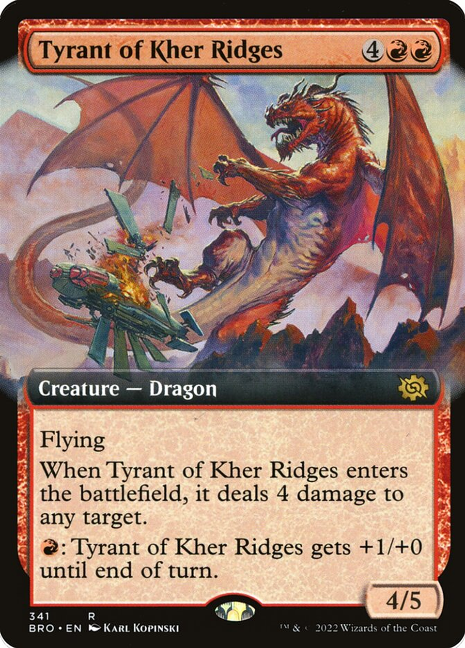 Tyrant of Kher Ridges (Extended Art) | Inglés | NM | BRO 1