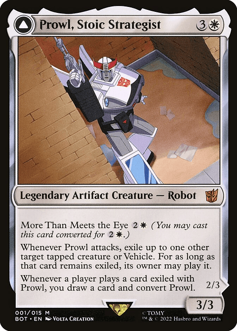 Prowl, Stoic Strategist // Prowl, Pursuit Vehicle (foil) | Inglés | NM | BOT