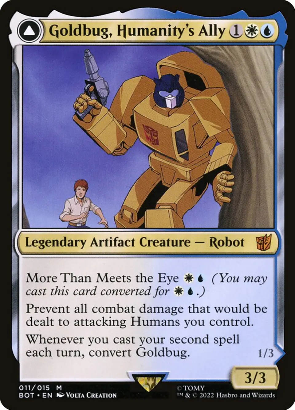 Goldbug, Humanity's Ally // Goldbug, Scrappy Scout | Inglés | NM | BOT 1