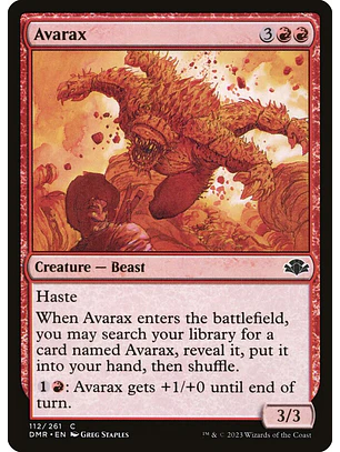 Avarax | Inglés | NM | DMR