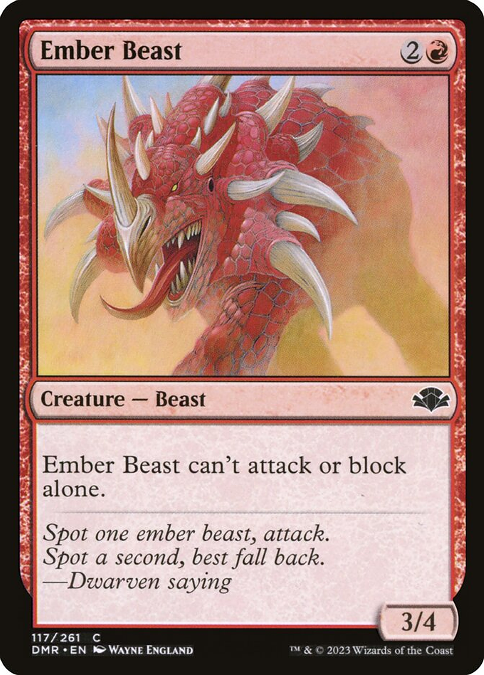 Ember Beast | Español | NM | DMR 1
