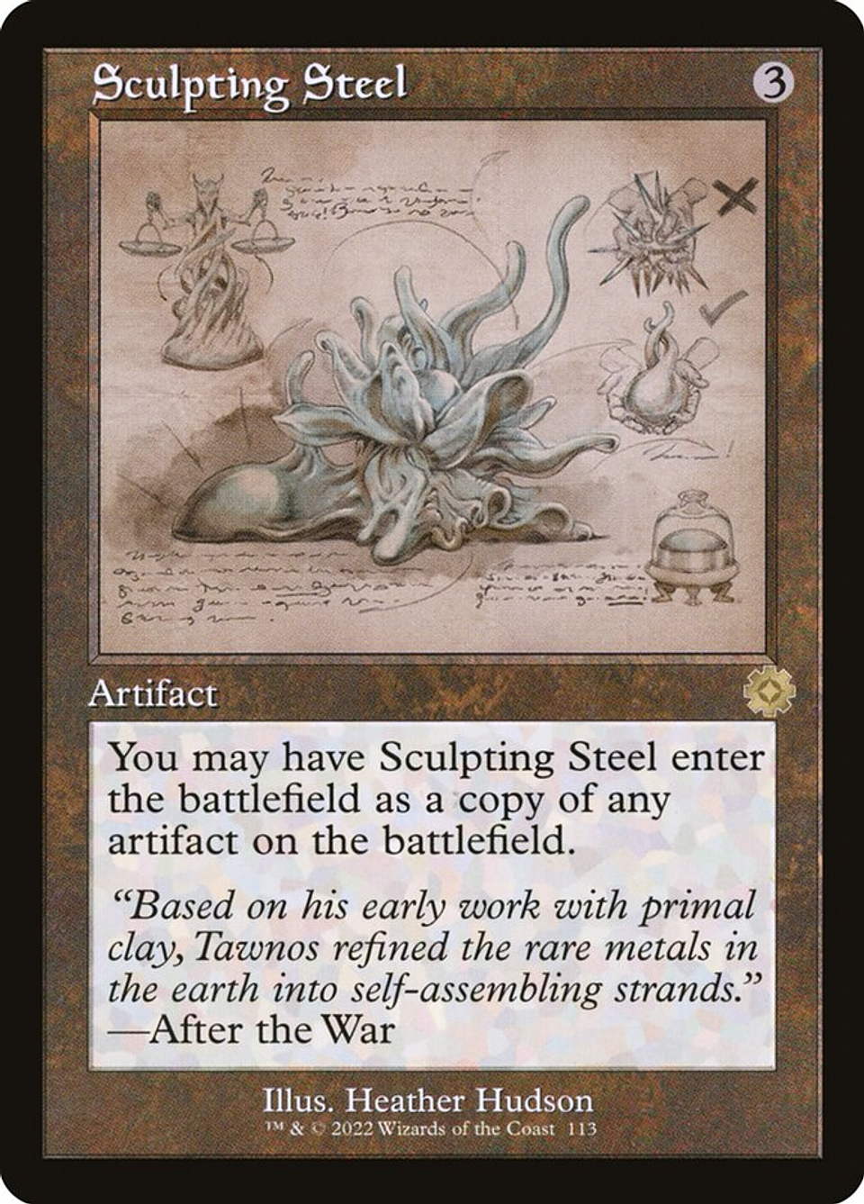 Sculpting Steel (Retro Frame) | Inglés | NM | BRR 1
