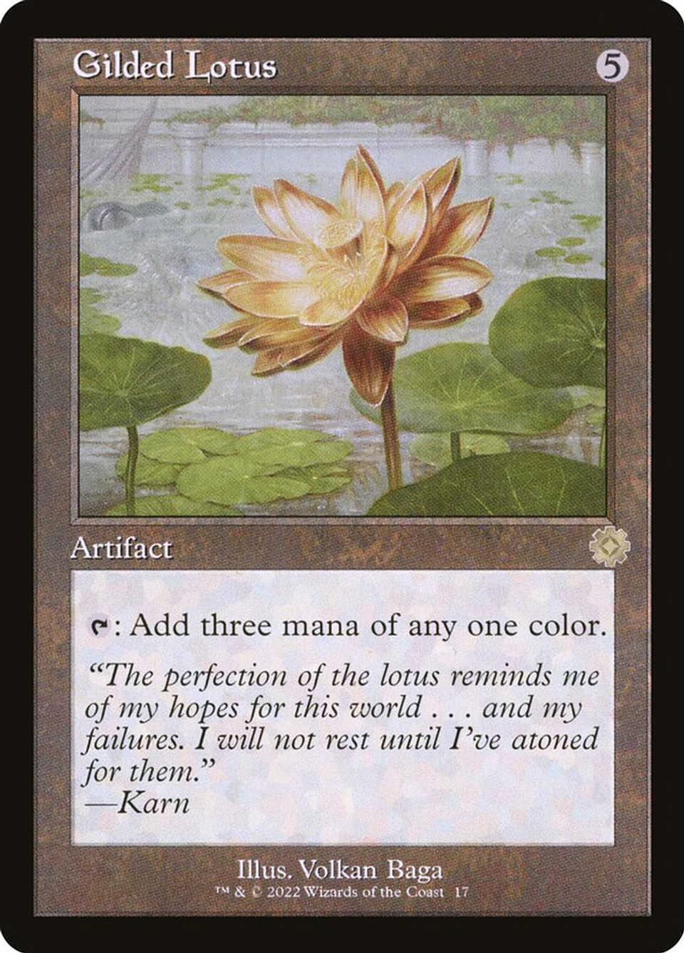 Gilded Lotus (Retro Frame) | Inglés | NM | BRR 1