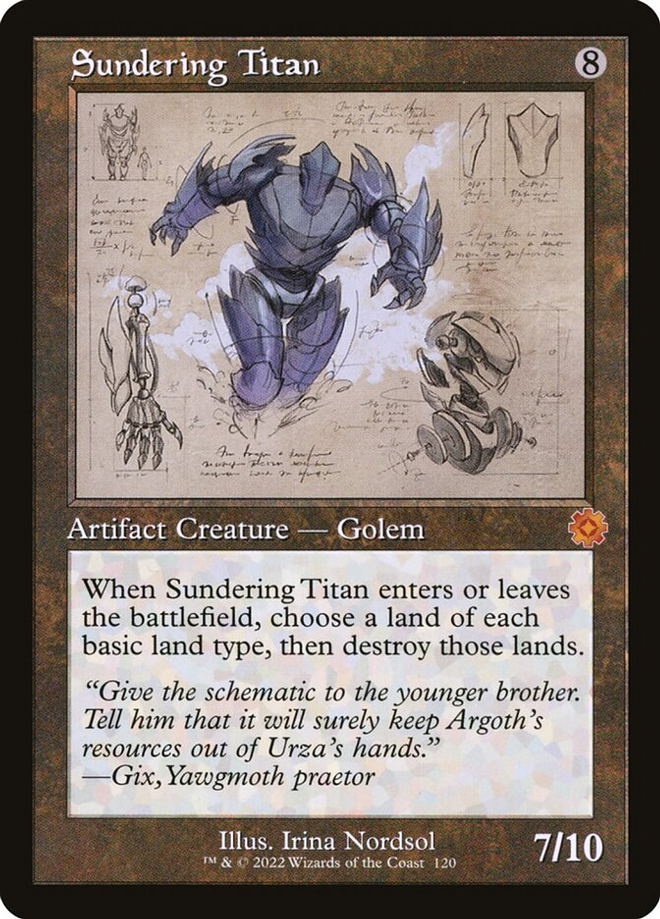 Sundering Titan (Retro Frame foil) | Inglés | NM | BRR 1