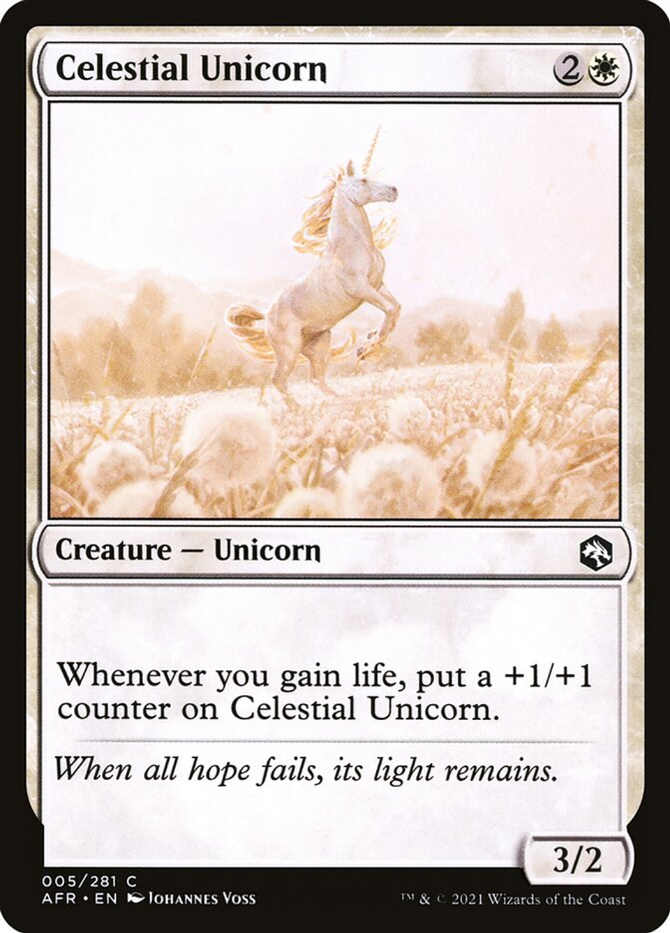 Celestial Unicorn | Español | NM | AFR 1