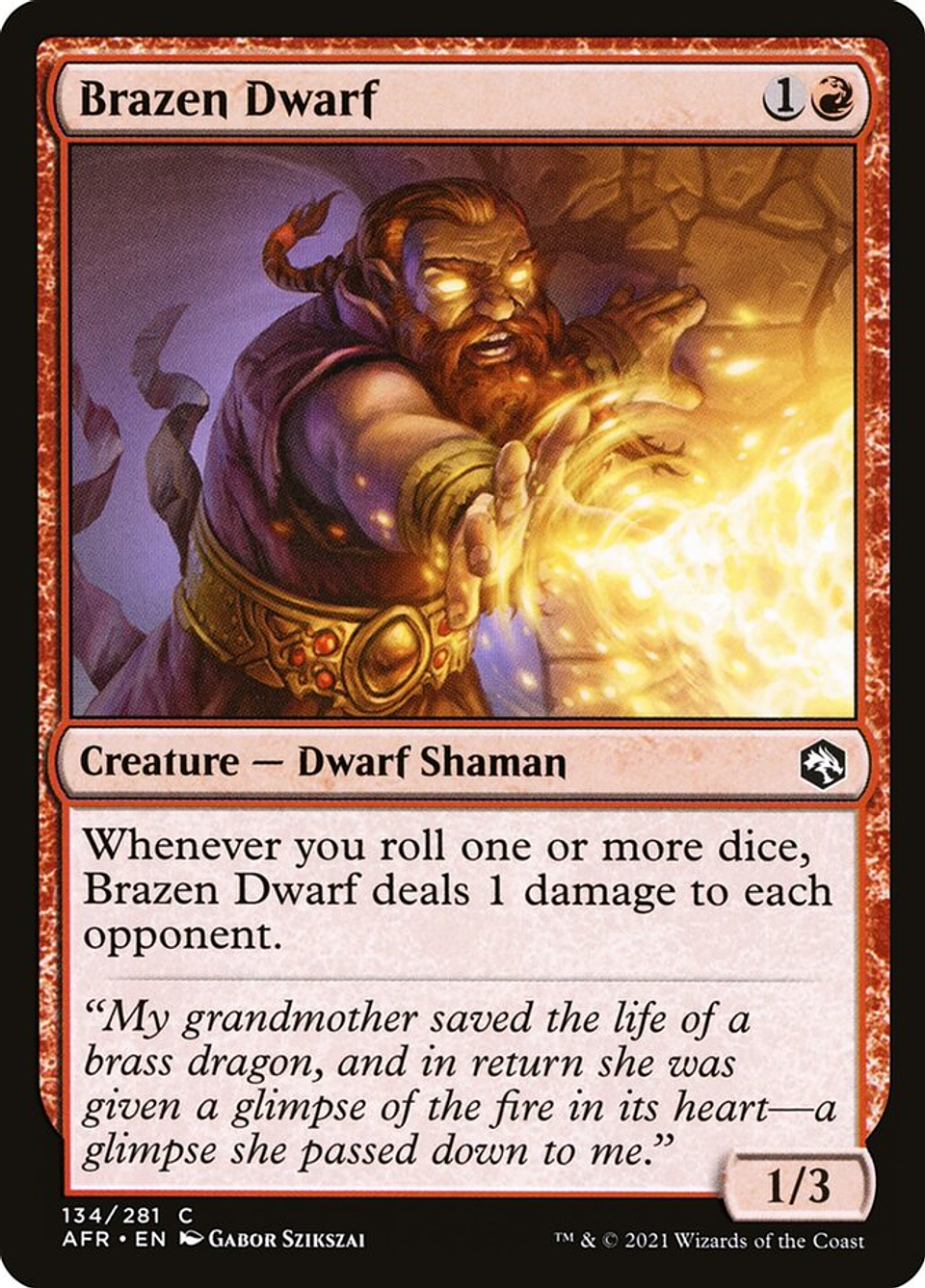 Brazen Dwarf | Español | NM | AFR 1
