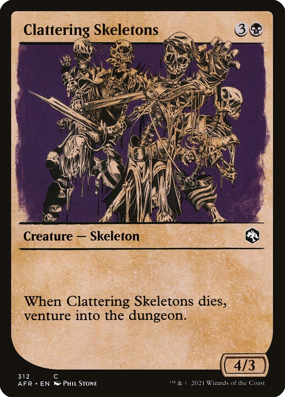 Clattering Skeletons (Showcase) | Español | NM | AFR 1