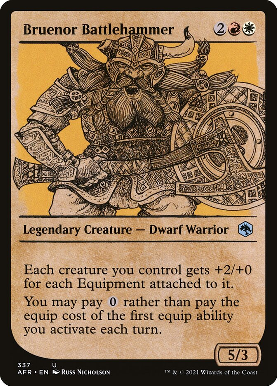 Bruenor Battlehammer (Showcase) | Español | NM | AFR 1