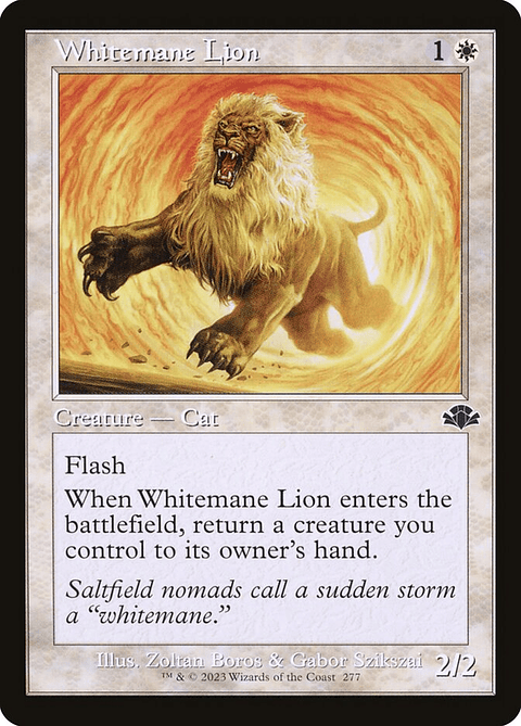Whitemane Lion (Retro Frame) | Inglés | NM | DMR