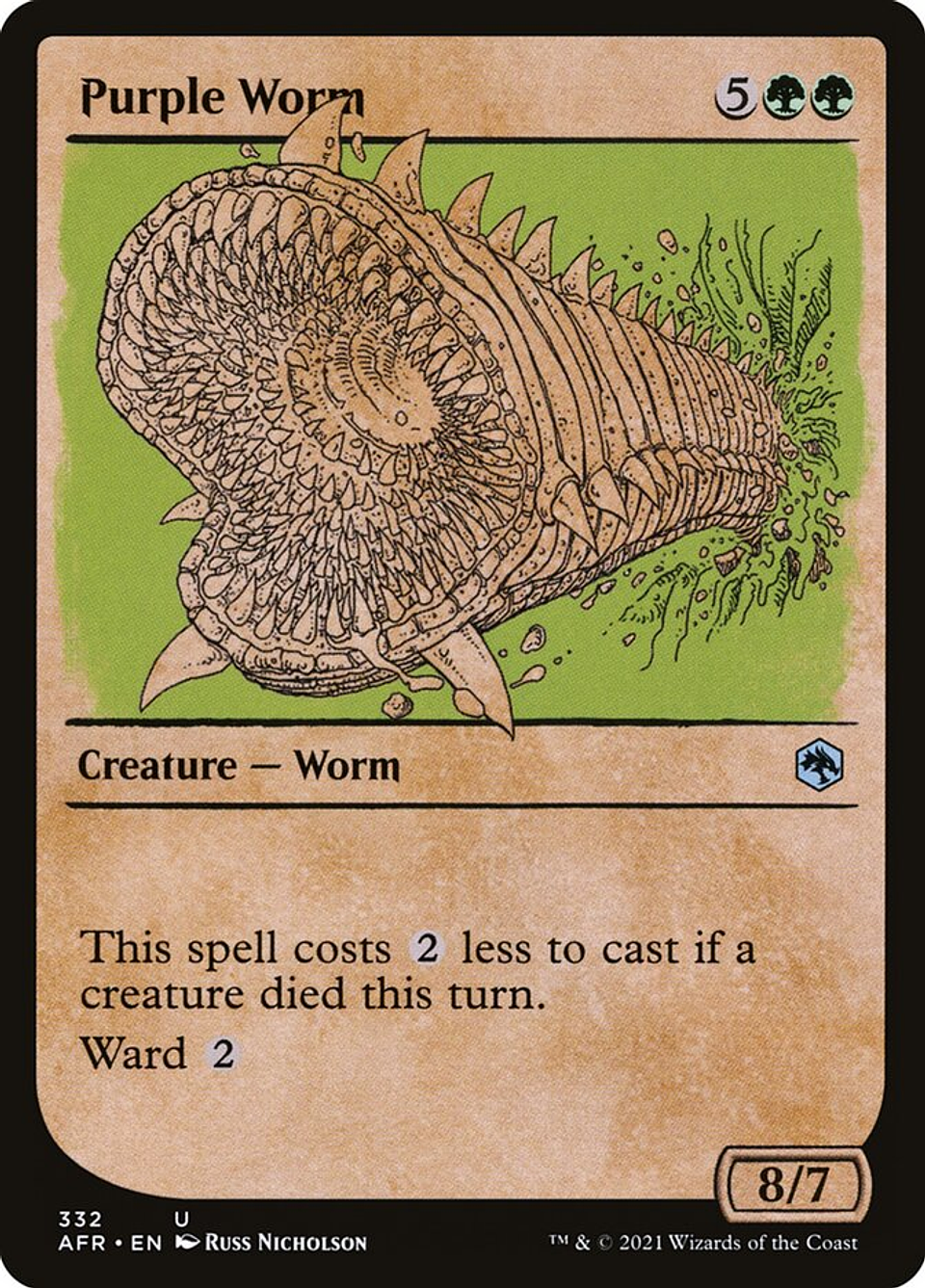 Purple Worm (Showcase) | Español | NM | AFR 1