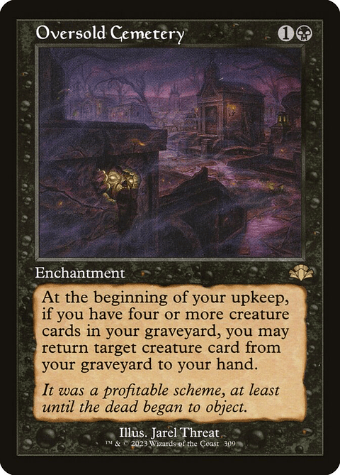 Oversold Cemetery (Retro Frame) | Español | NM | DMR