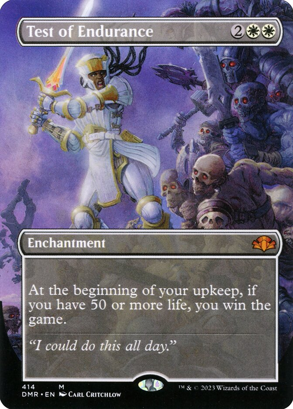 Test of Endurance (Borderless foil) | Español | NM | DMR 1