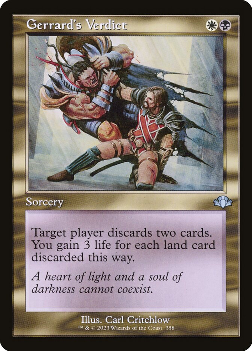 Gerrard's Verdict (Retro Frame) | Inglés | NM | DMR 1