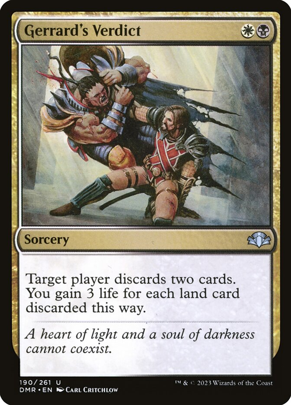 Gerrard's Verdict | Inglés | NM | DMR 1