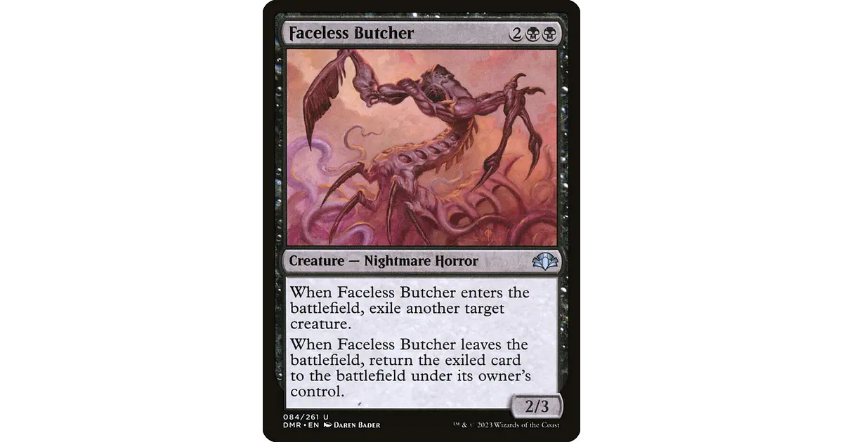 Faceless Butcher | Inglés | NM | DMR