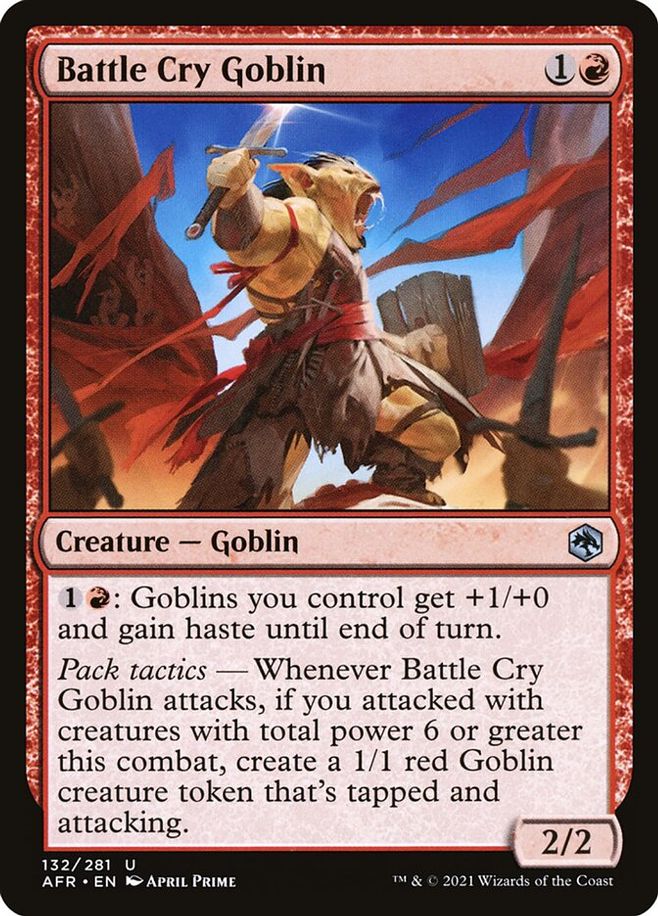 Battle Cry Goblin | Español | NM | AFR 1