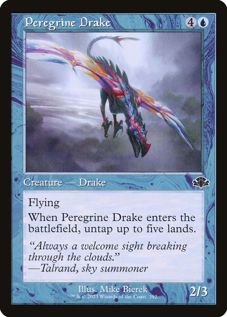 Peregrine Drake (Retro Frame) | Español | NM | DMR 1