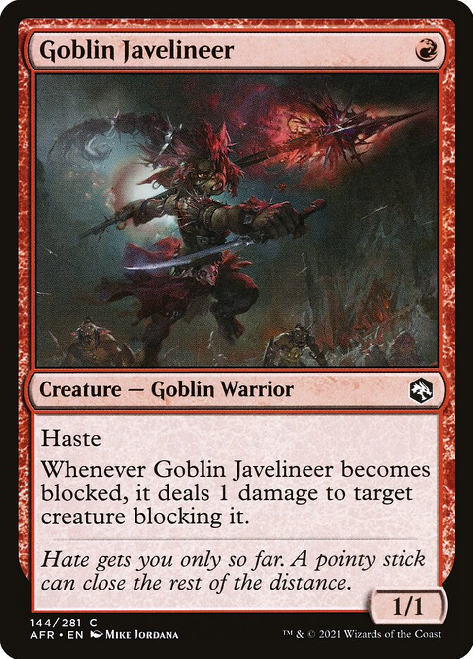 Goblin Javelineer | Español | NM | AFR 1