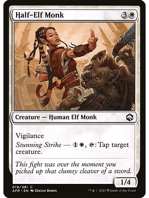 Half-Elf Monk | Español | NM | AFR