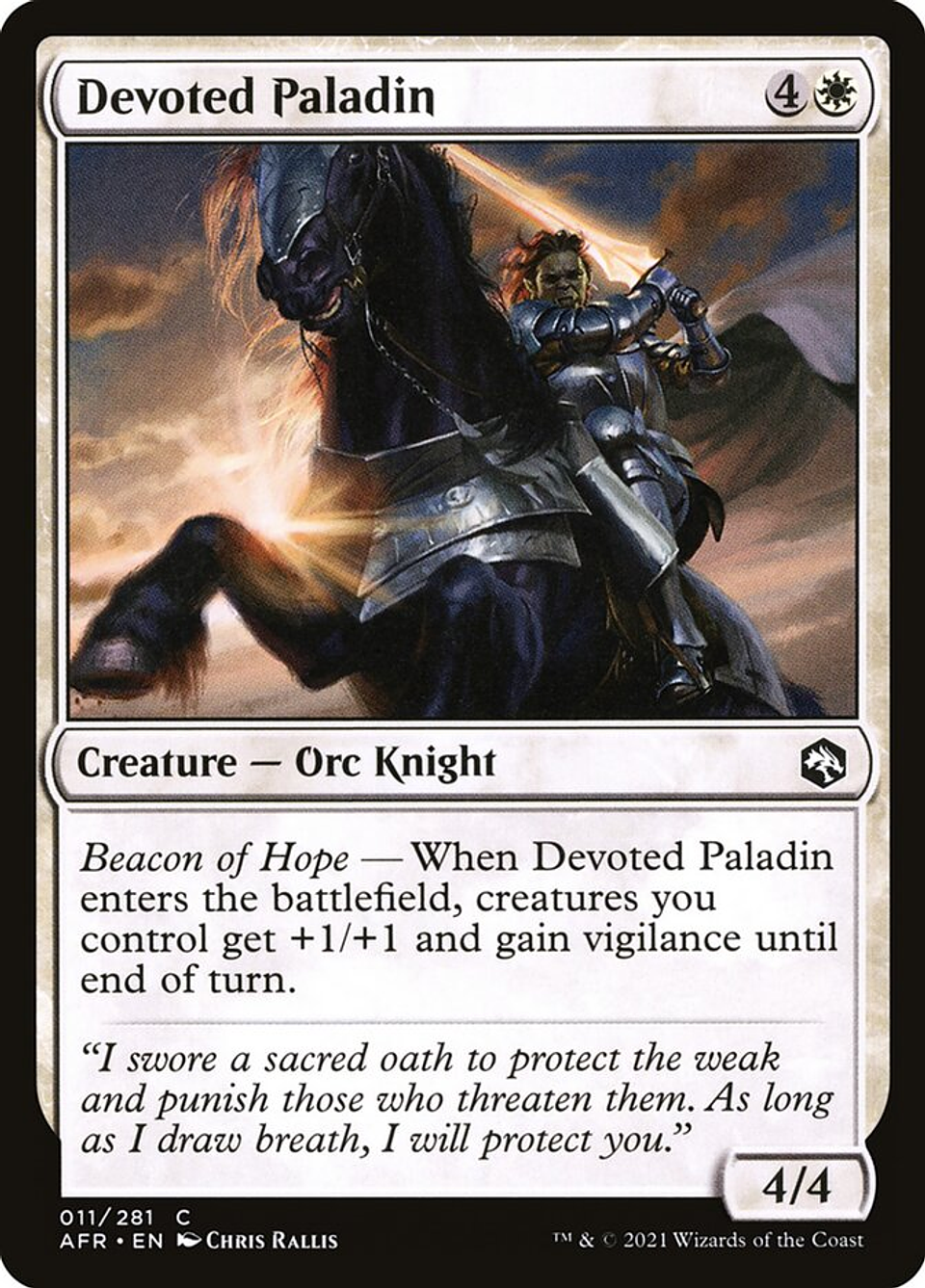 Devoted Paladin | Español | NM | AFR 1