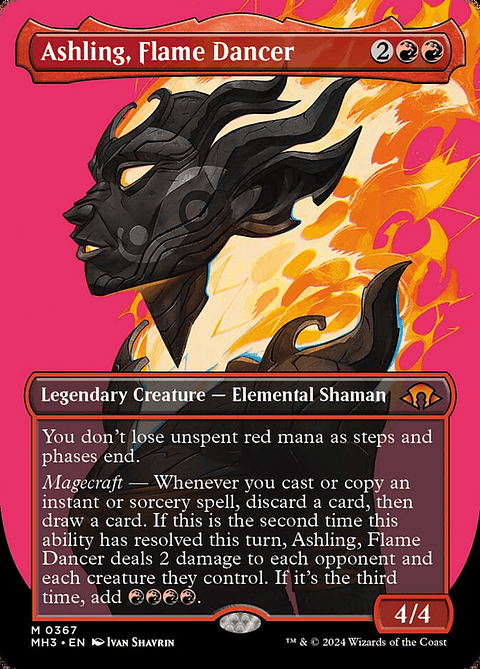 Ashling, Flame Dancer (Borderless) | Inglés | NM | MH3