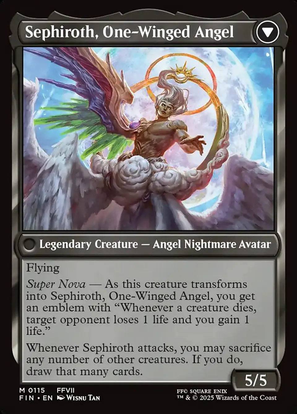 Sephiroth, Fabled SOLDIER // Sephiroth, One-Winged Angel | Inglés | NM | FIN 2