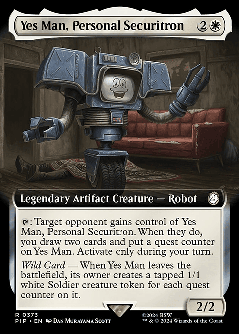 Yes Man, Personal Securitron (Extended Art) | Inglés | NM | PIP