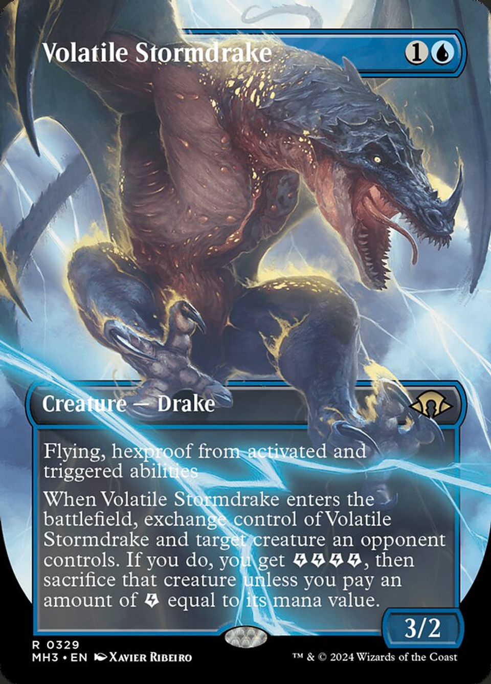Volatile Stormdrake (Borderless) | Inglés | EX | MH3 1