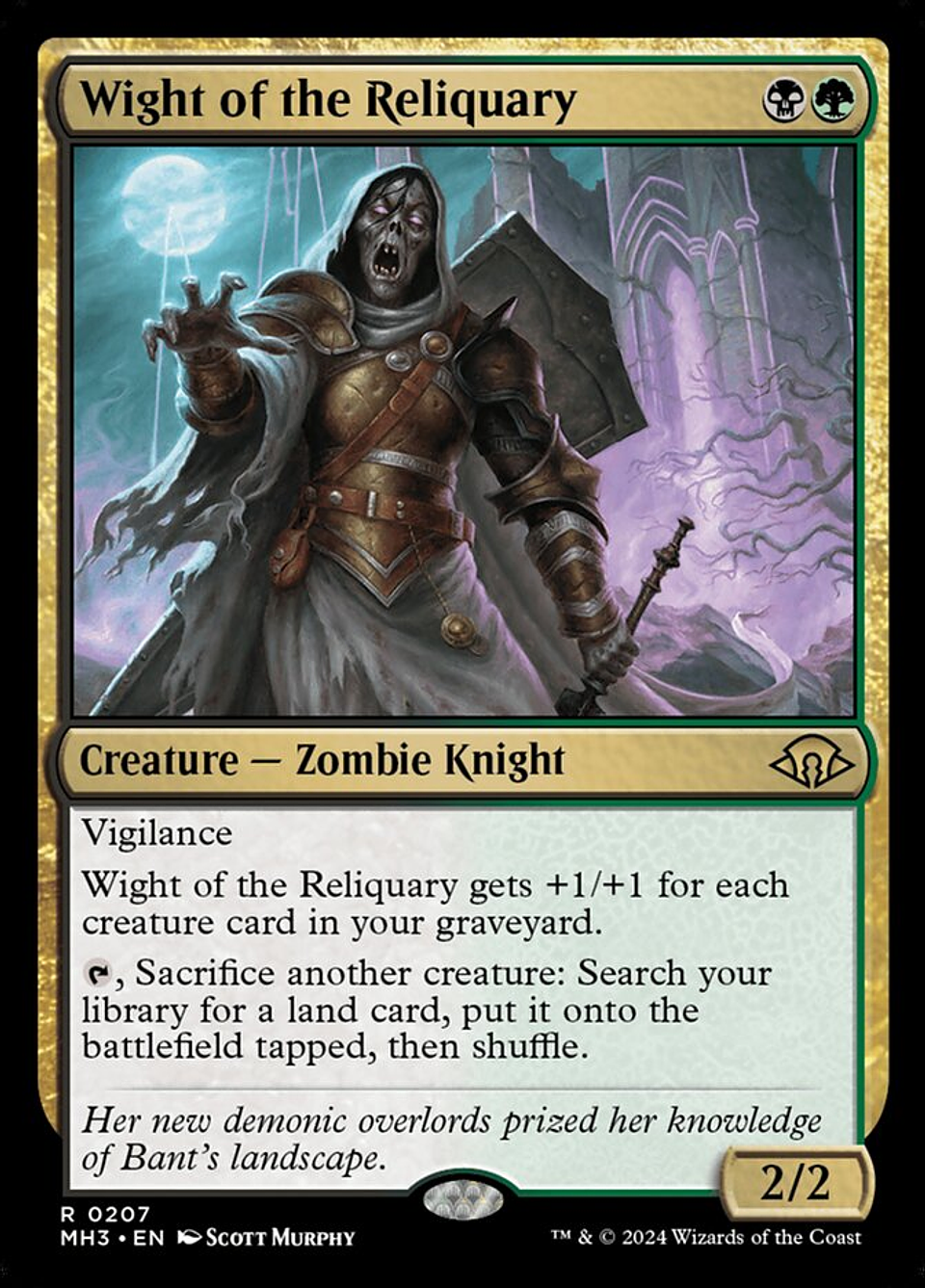 Wight of the Reliquary (foil) | Inglés | NM | MH3 1
