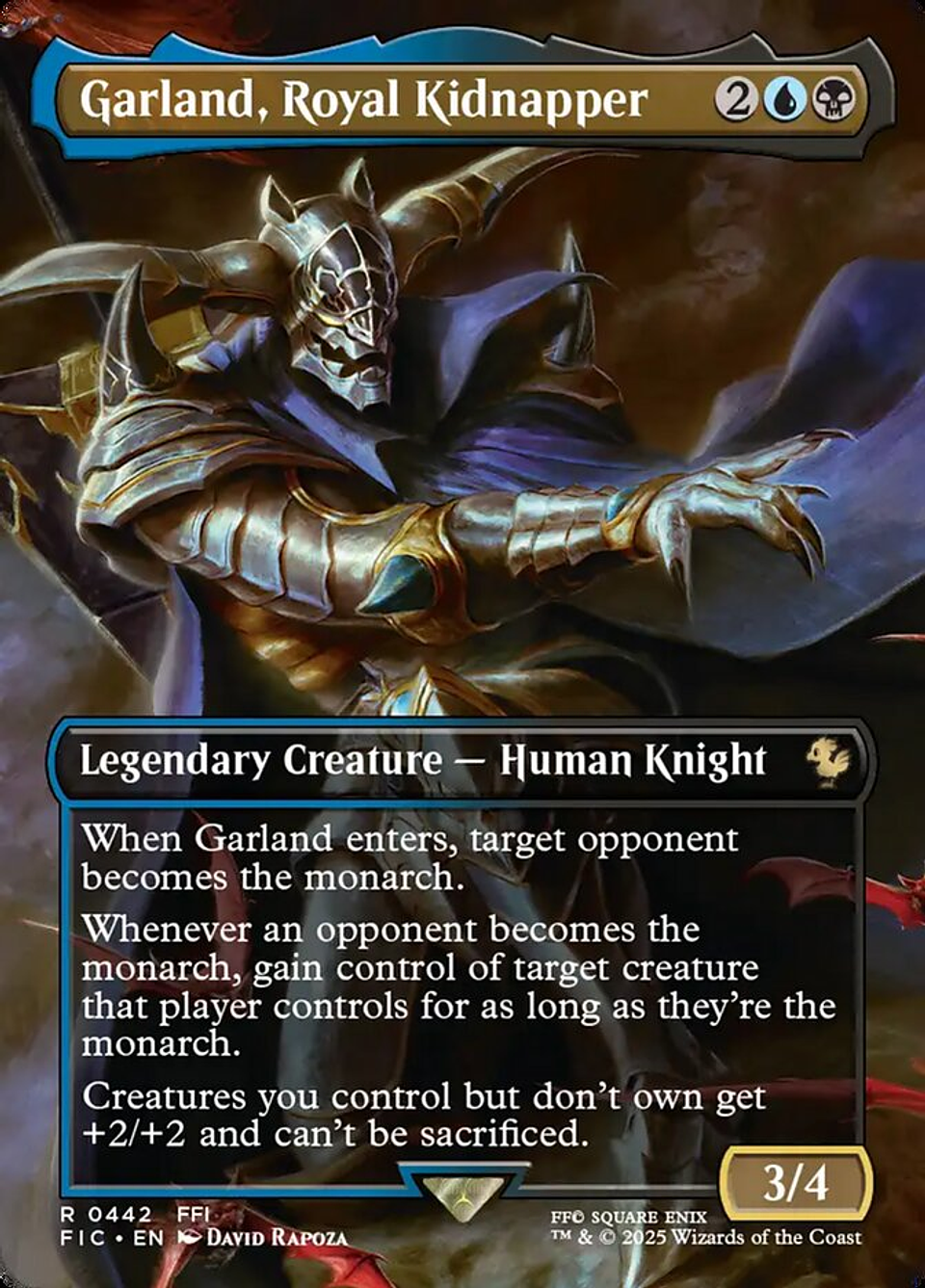 Garland, Royal Kidnapper (Borderless) | Inglés | NM | FIC 1