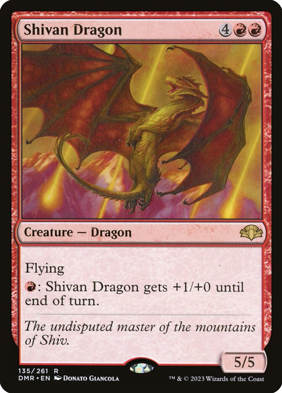 Shivan Dragon | Inglés | NM | DMR 1
