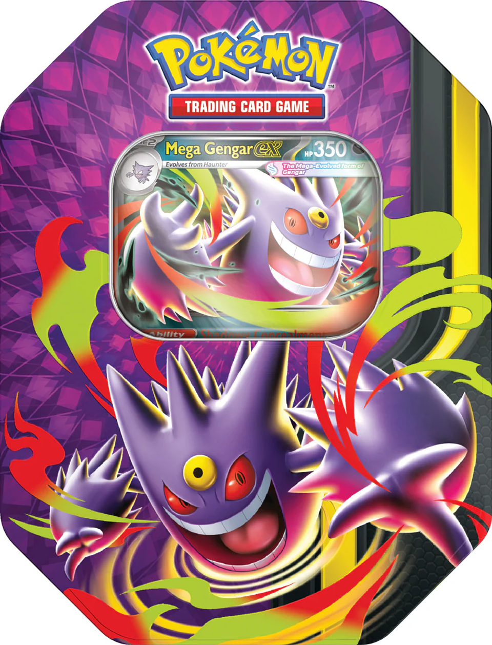 (Preventa Inauguración) Mega Moonlit Tin: Mega-Gengar ex (Inglés) 1