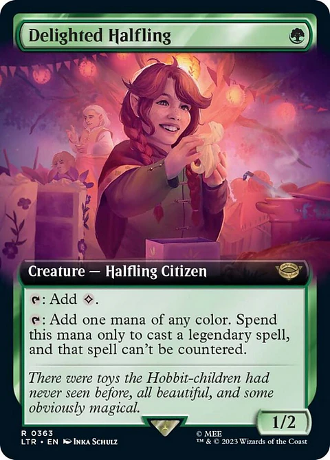Delighted Halfling (Extended Art) | Inglés | NM | LTR
